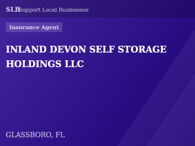 INLAND DEVON SELF STORAGE HOLDINGS LLC — Insurance Agent in GLASSBORO, FL