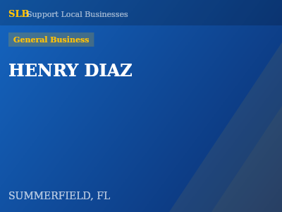 HENRY DIAZ — General Business in SUMMERFIELD, FL