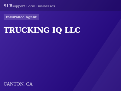 TRUCKING IQ LLC — Insurance Agent in CANTON, GA
