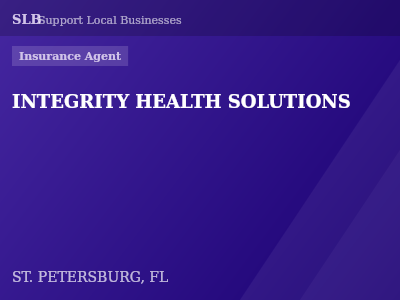 INTEGRITY HEALTH SOLUTIONS — Insurance Agent in ST. PETERSBURG, FL