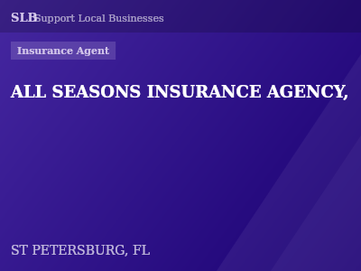 ALL SEASONS INSURANCE AGENCY, — Insurance Agent in ST PETERSBURG, FL
