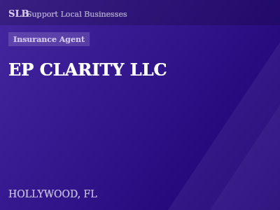 EP CLARITY LLC — Insurance Agent in HOLLYWOOD, FL