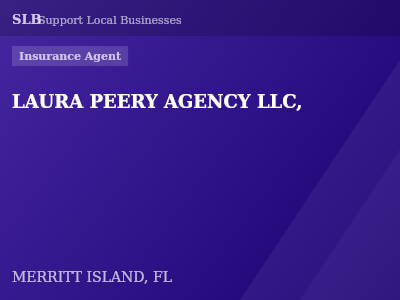 LAURA PEERY AGENCY LLC, — Insurance Agent in MERRITT ISLAND, FL