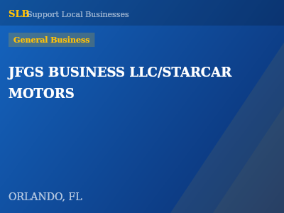 JFGS BUSINESS LLC/STARCAR MOTORS — General Business in ORLANDO, FL