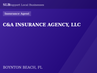 C&A INSURANCE AGENCY, LLC — Insurance Agent in BOYNTON BEACH, FL