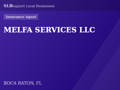 MELFA SERVICES LLC — Insurance Agent in BOCA RATON, FL