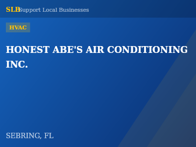 HONEST ABE'S AIR CONDITIONING INC. — HVAC in SEBRING, FL