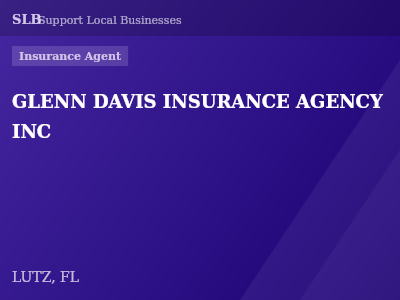 GLENN DAVIS INSURANCE AGENCY INC — Insurance Agent in LUTZ, FL