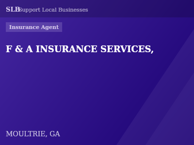 F & A INSURANCE SERVICES, — Insurance Agent in MOULTRIE, GA