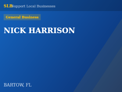 NICK HARRISON — General Business in BARTOW, FL