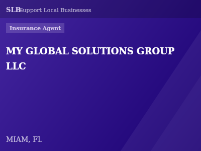 MY GLOBAL SOLUTIONS GROUP LLC — Insurance Agent in MIAM, FL