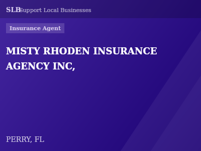 MISTY RHODEN INSURANCE AGENCY INC, — Insurance Agent in PERRY, FL