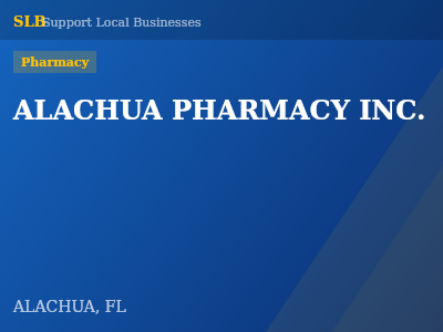 ALACHUA PHARMACY INC. — Pharmacy in ALACHUA, FL