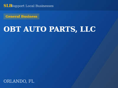 OBT AUTO PARTS, LLC — General Business in ORLANDO, FL