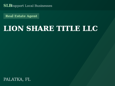 LION SHARE TITLE LLC — Real Estate Agent in PALATKA, FL