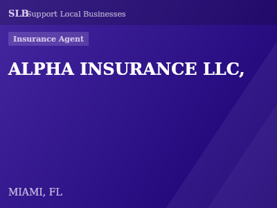 ALPHA INSURANCE LLC, — Insurance Agent in MIAMI, FL