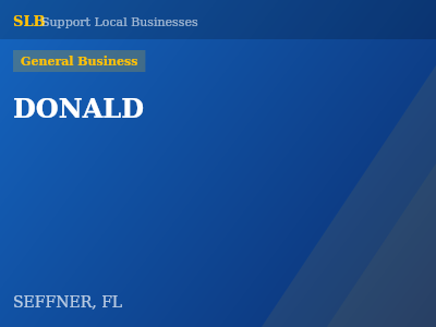 DONALD — General Business in SEFFNER, FL
