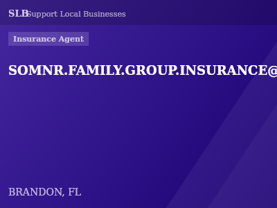 SOMNR.FAMILY.GROUP.INSURANCE@GMAIL.COM, — Insurance Agent in BRANDON, FL