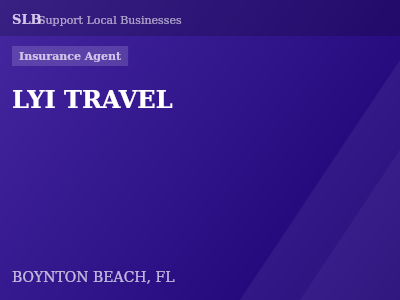 LYI TRAVEL — Insurance Agent in BOYNTON BEACH, FL