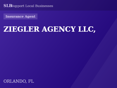 ZIEGLER AGENCY LLC, — Insurance Agent in ORLANDO, FL