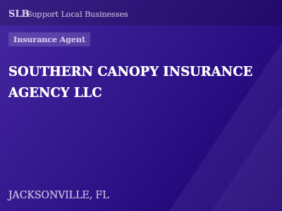 SOUTHERN CANOPY INSURANCE AGENCY LLC — Insurance Agent in JACKSONVILLE, FL