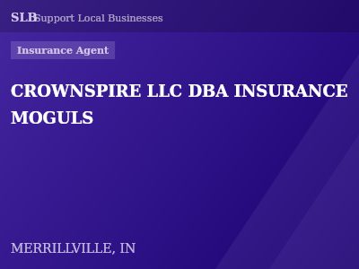 CROWNSPIRE LLC DBA INSURANCE MOGULS — Insurance Agent in MERRILLVILLE, IN