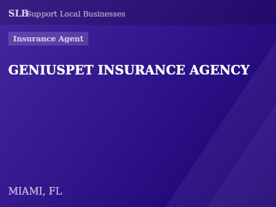 GENIUSPET INSURANCE AGENCY — Insurance Agent in MIAMI, FL
