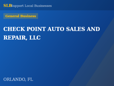 CHECK POINT AUTO SALES AND REPAIR, LLC — General Business in ORLANDO, FL