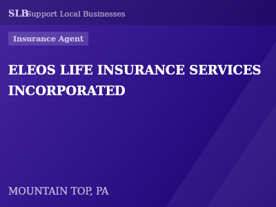 ELEOS LIFE INSURANCE SERVICES INCORPORATED — Insurance Agent in MOUNTAIN TOP, PA