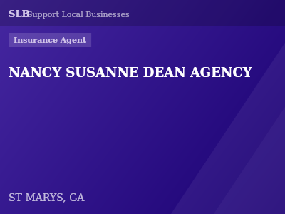 NANCY SUSANNE DEAN AGENCY — Insurance Agent in ST MARYS, GA