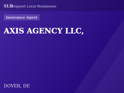 AXIS AGENCY LLC, — Insurance Agent in DOVER, DE