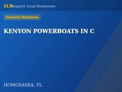 KENYON POWERBOATS IN C — General Business in HOMOSASSA, FL