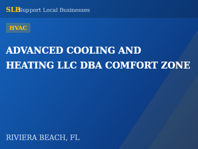 ADVANCED COOLING AND HEATING LLC DBA COMFORT ZONE — HVAC in RIVIERA BEACH, FL