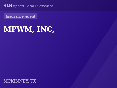 MPWM, INC, — Insurance Agent in MCKINNEY, TX