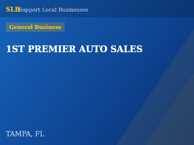 1ST PREMIER AUTO SALES — General Business in TAMPA, FL