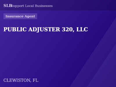 PUBLIC ADJUSTER 320, LLC — Insurance Agent in CLEWISTON, FL