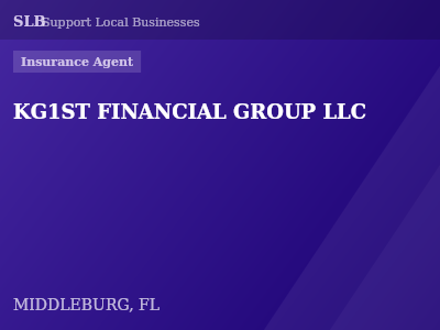KG1ST FINANCIAL GROUP LLC — Insurance Agent in MIDDLEBURG, FL