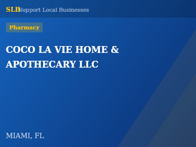 COCO LA VIE HOME & APOTHECARY LLC — Pharmacy in MIAMI, FL