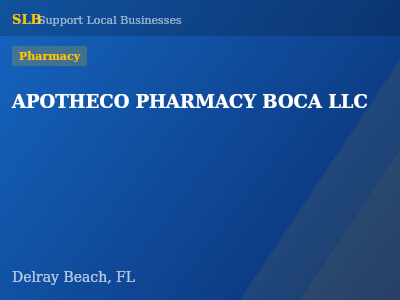 APOTHECO PHARMACY BOCA LLC — Pharmacy in Delray Beach, FL