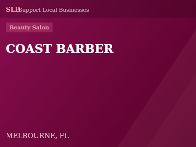 COAST BARBER — Beauty Salon in MELBOURNE, FL