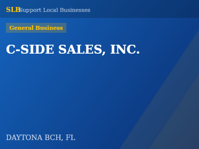 C-SIDE SALES, INC. — General Business in DAYTONA BCH, FL