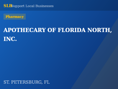 APOTHECARY OF FLORIDA NORTH, INC. — Pharmacy in ST. PETERSBURG, FL