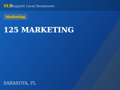 125 MARKETING — Marketing in SARASOTA, FL