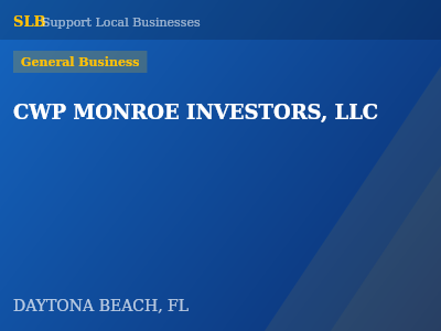CWP MONROE INVESTORS, LLC — General Business in DAYTONA BEACH, FL