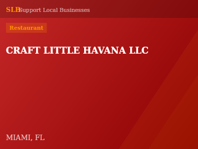 CRAFT LITTLE HAVANA LLC — Restaurant in MIAMI, FL
