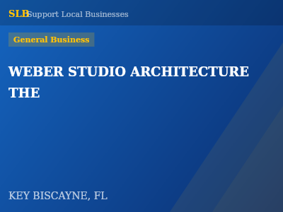 WEBER STUDIO ARCHITECTURE THE — General Business in KEY BISCAYNE, FL