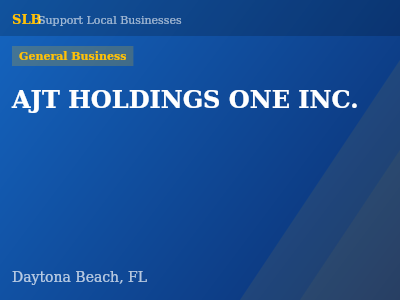 AJT HOLDINGS ONE INC. — General Business in Daytona Beach, FL