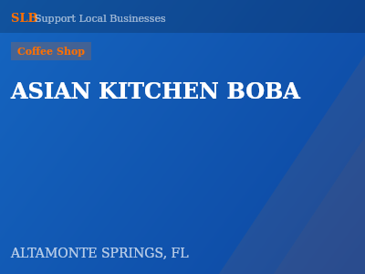 ASIAN KITCHEN BOBA — Coffee Shop in ALTAMONTE SPRINGS, FL