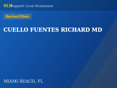CUELLO FUENTES RICHARD MD — Doctor/Clinic in MIAMI BEACH, FL