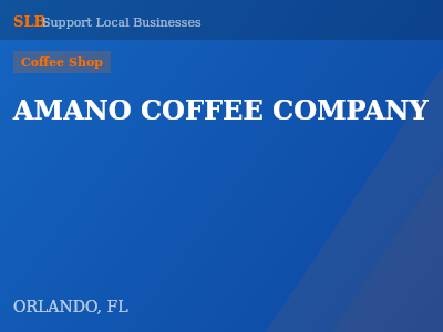 AMANO COFFEE COMPANY — Coffee Shop in ORLANDO, FL